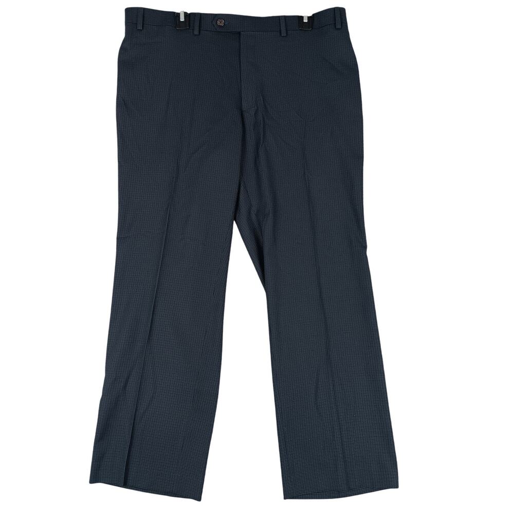 Vtg Ralph by Ralph Lauren‎ Dress Pants Mens 38X29 Gray/Black Checkered Business
